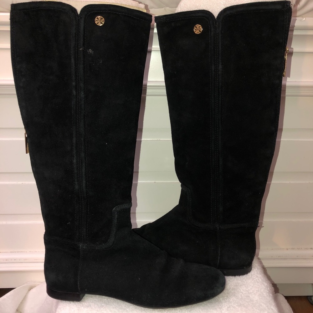 Tory Burch Suede Riding Boot
